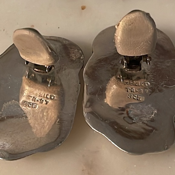 Mexico 925 Clip On Earrings - Picture 3 of 8